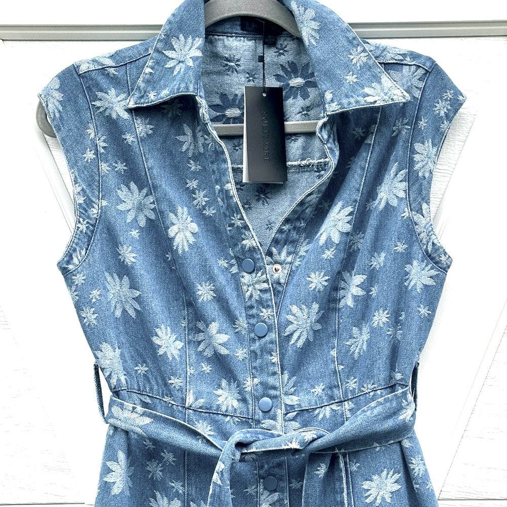 Solitaire Denim Daisies Maxi Dress - Picture 3 of 3